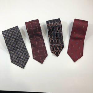 Vintage ties different pattern red&black